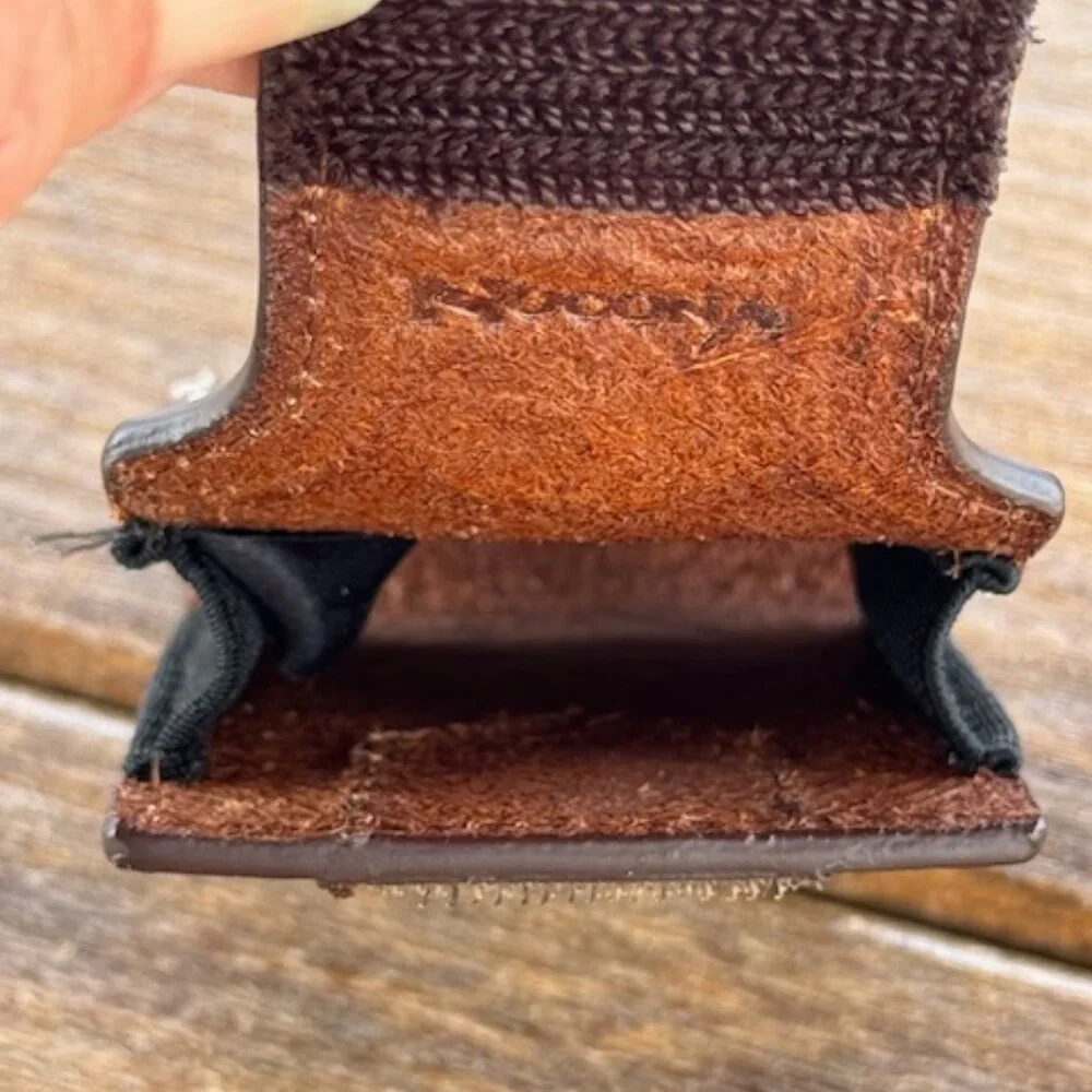 VINTAGE NACONA TOOLED LEATHER BELT CLIP CELL PHONE HOLDER